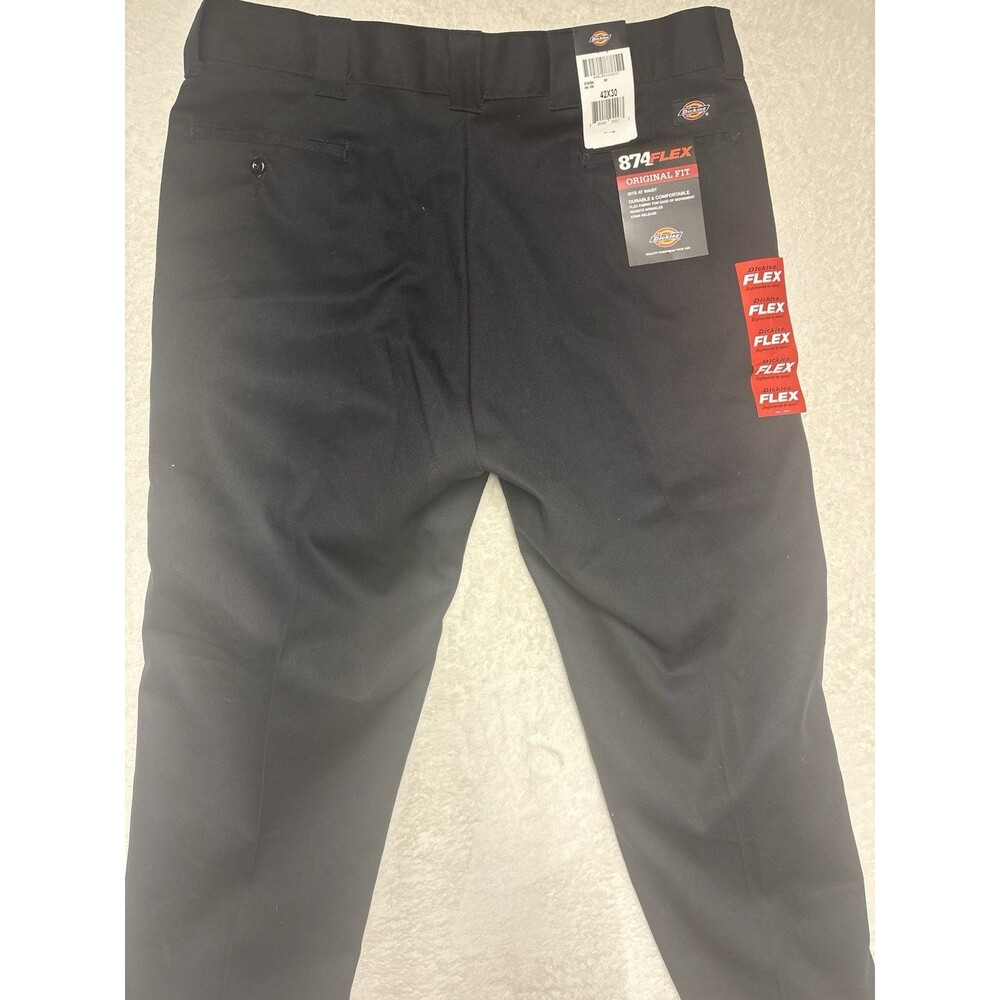 Dickies 874 Men’s Flex Work Pants - Black, Size 42/30 0112 - Picture 12 of 12